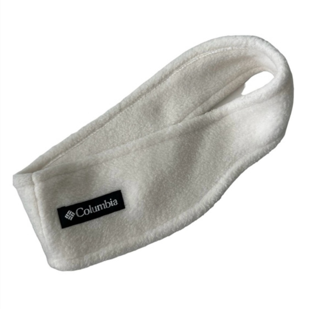 Columbia White Fleece Headband